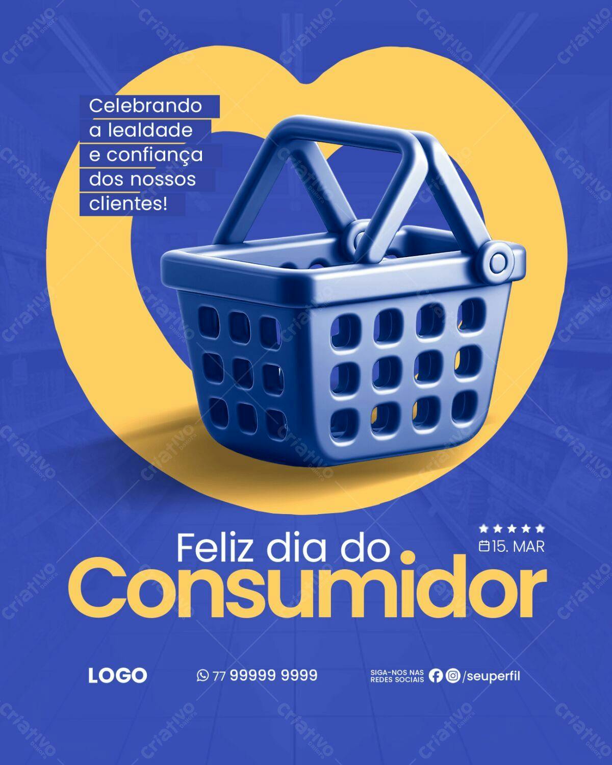 Flyer Dia do Consumidor PSD Editável