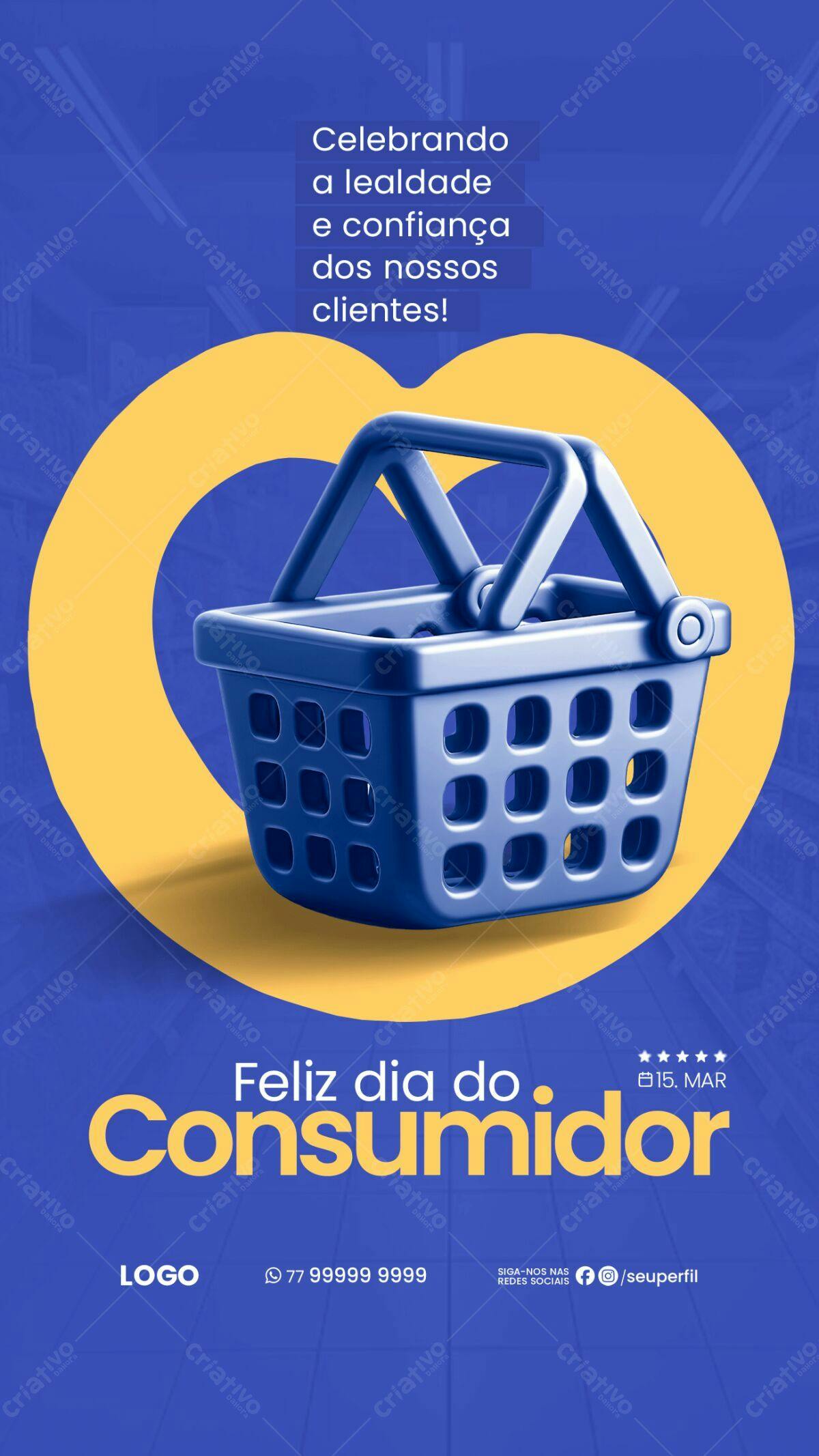 Flyer Dia do Consumidor PSD Editável