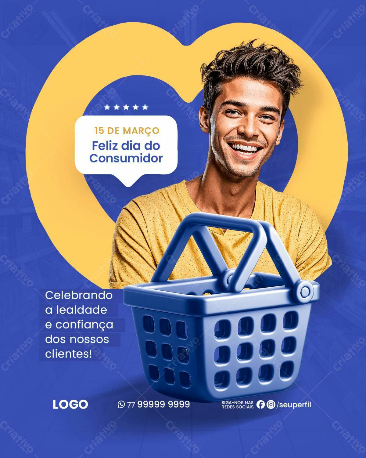 Flyer Dia do Consumidor PSD Editável