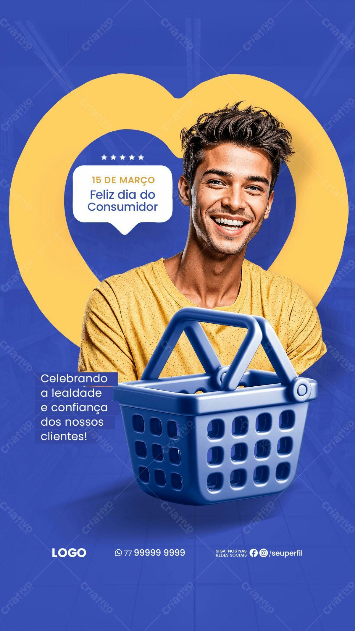 Flyer Dia do Consumidor PSD Editável