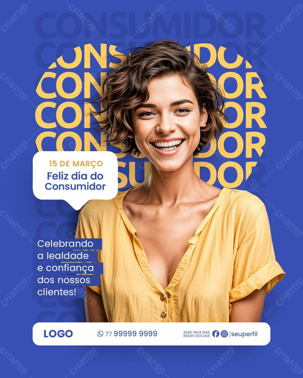 Flyer Dia do Consumidor PSD Editável