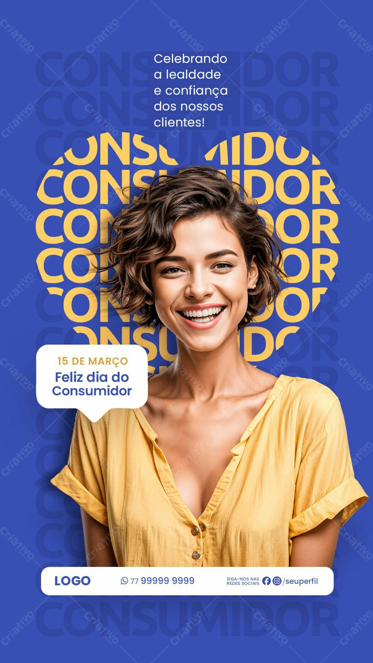 Flyer Dia do Consumidor PSD Editável