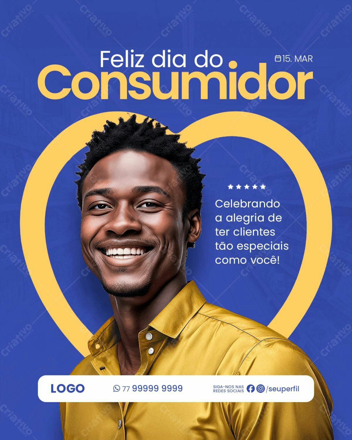 Post para Dia do Consumidor PSD Editável