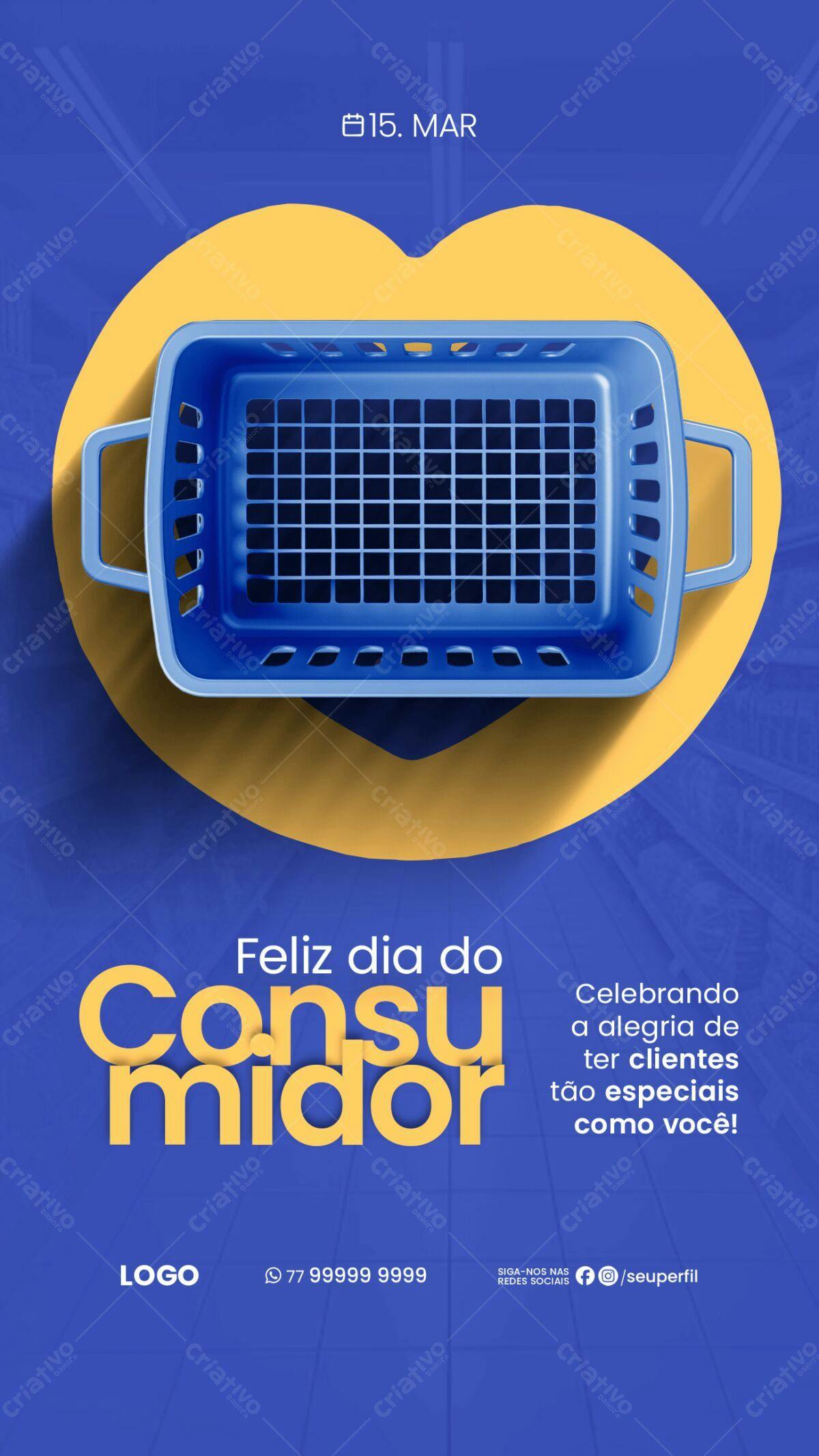 Flyer Dia do Consumidor PSD Editável