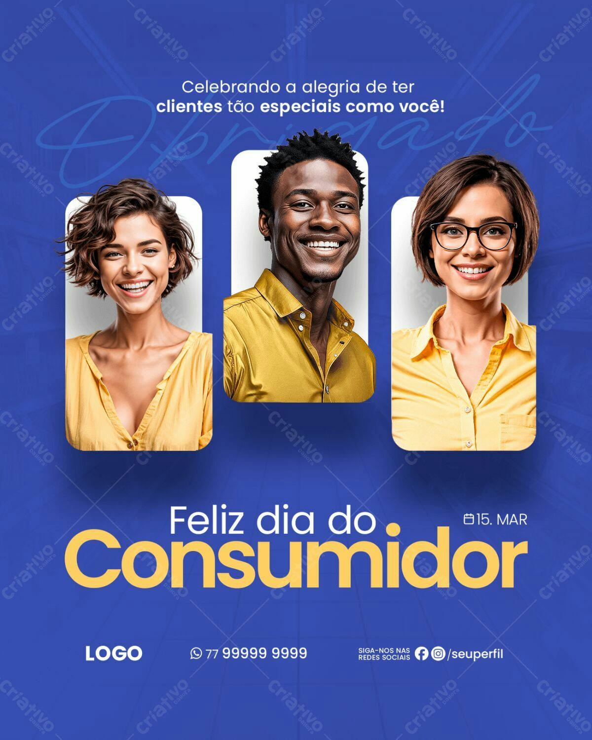 Flyer Dia do Consumidor PSD Editável