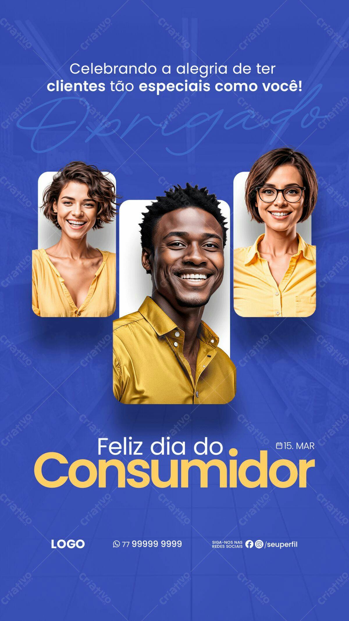Flyer Dia do Consumidor PSD Editável