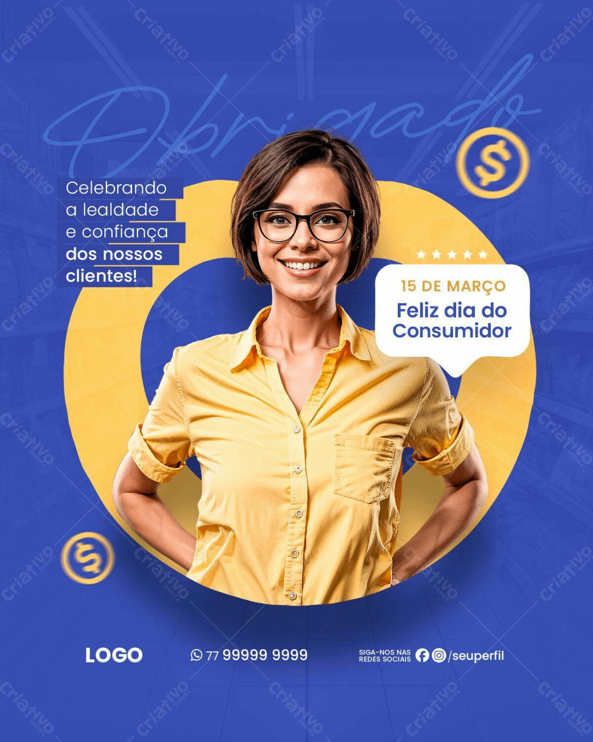 Flyer Dia do Consumidor PSD Editável