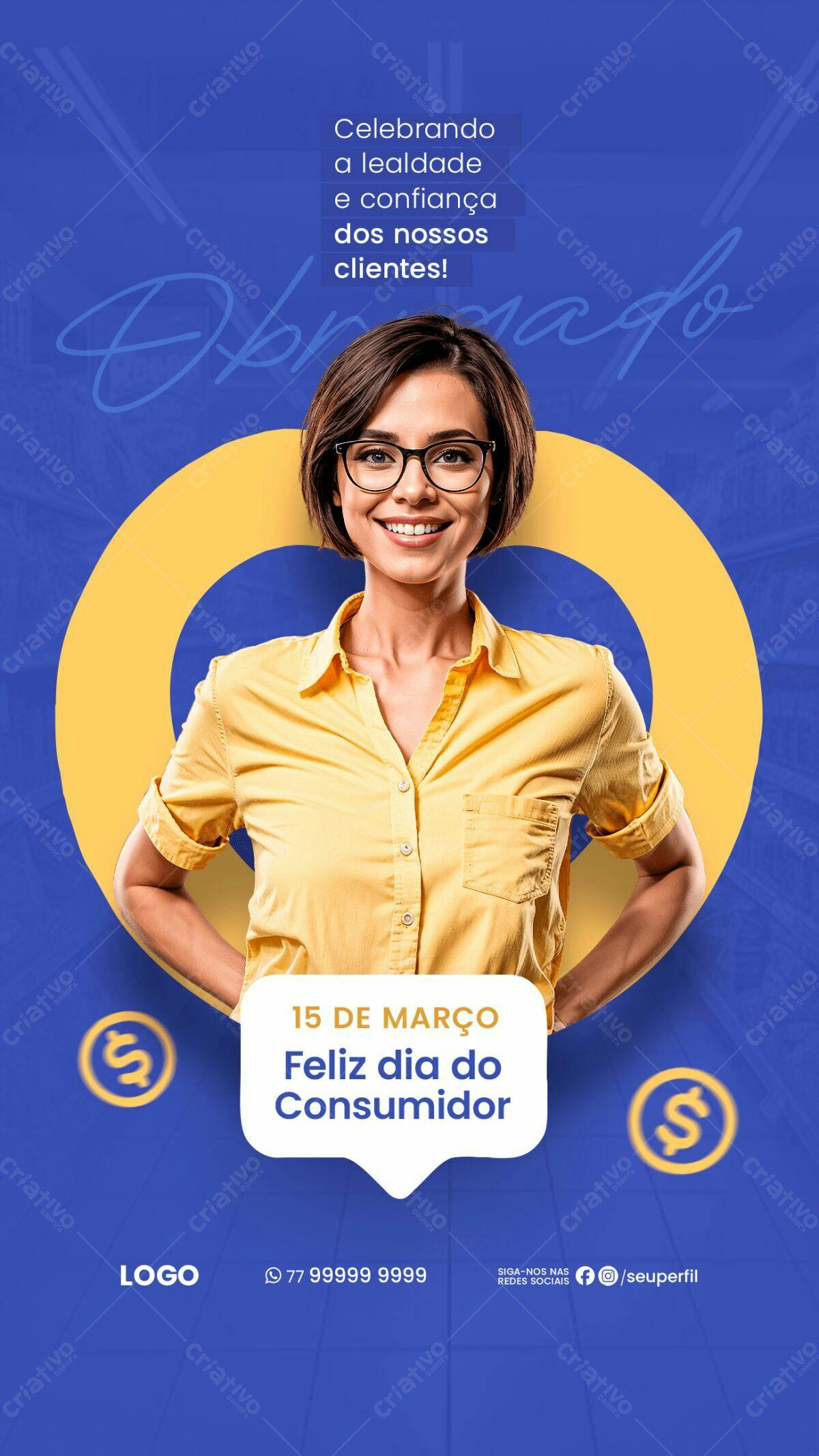 Flyer Dia do Consumidor PSD Editável