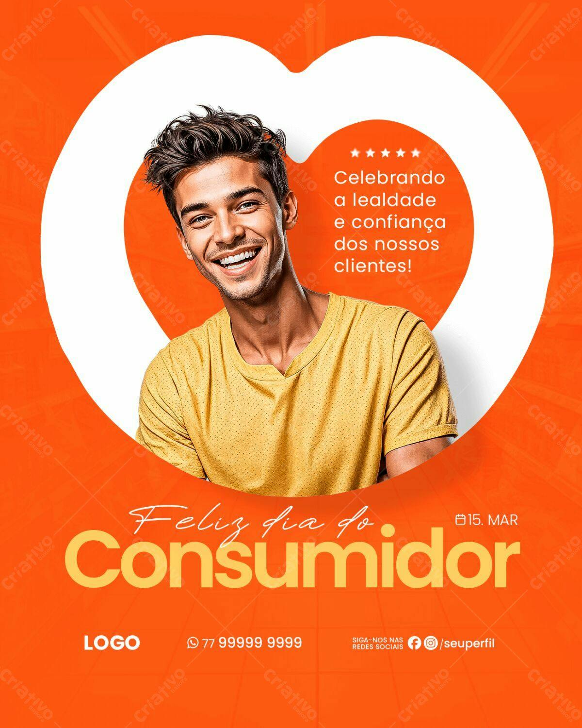 Flyer Dia do Consumidor PSD Editável