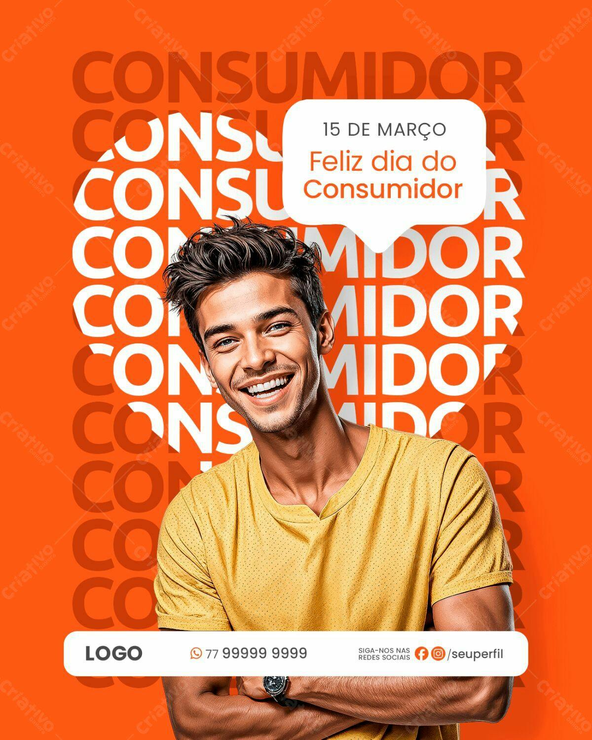 Flyer Dia do Consumidor PSD Editável