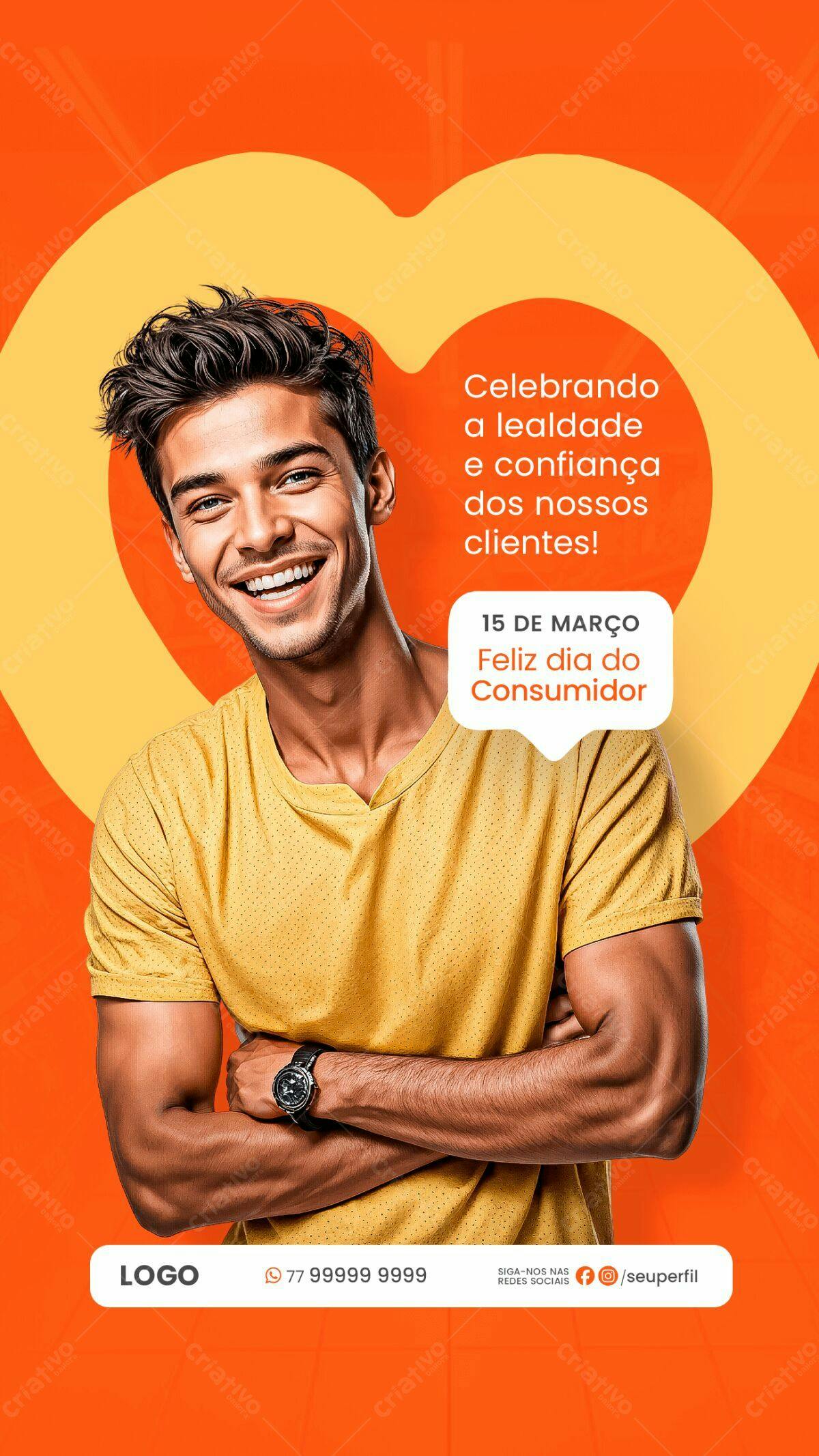 Flyer Dia do Consumidor PSD Editável