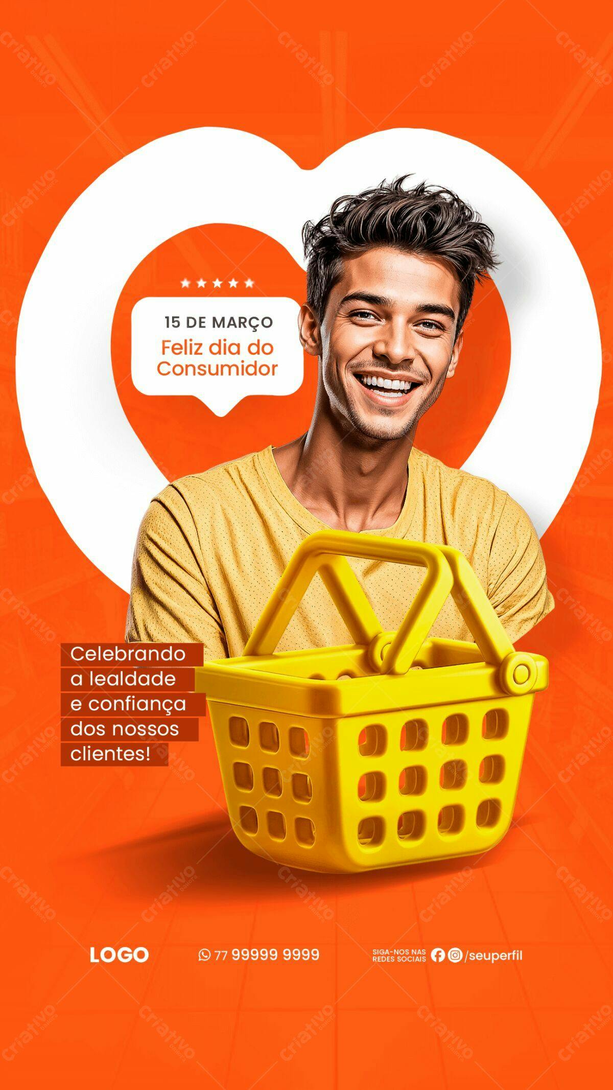 Flyer Dia do Consumidor PSD Editável