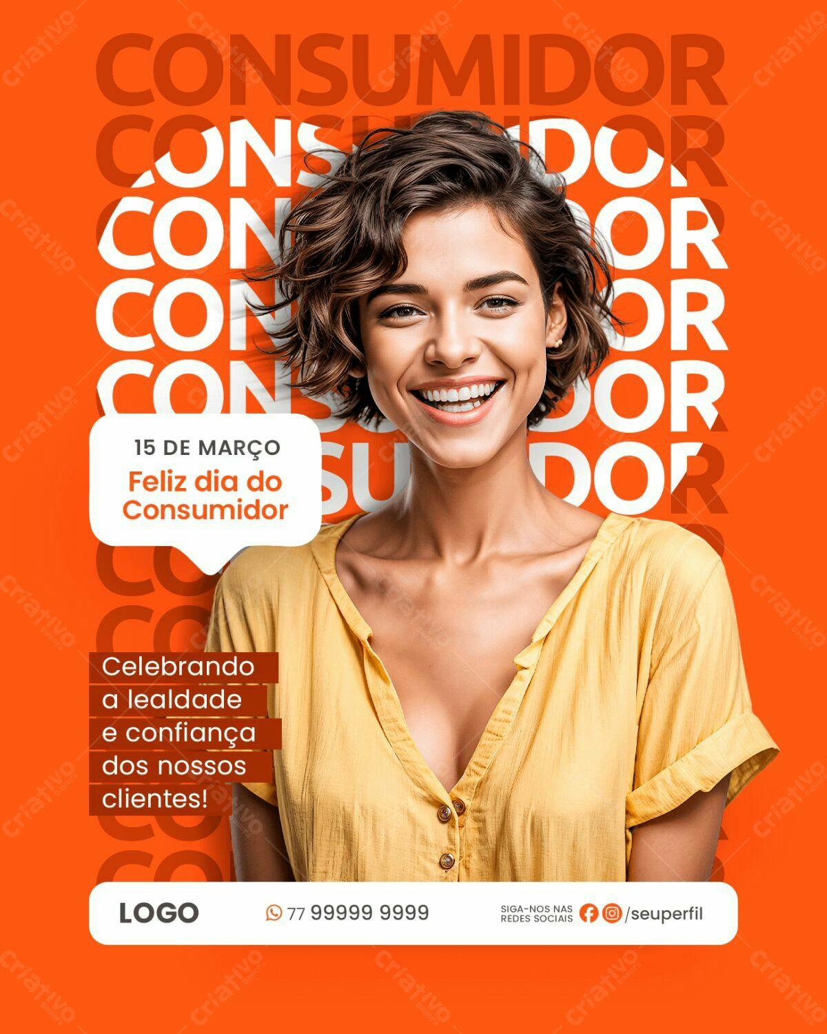 Flyer Dia do Consumidor PSD Editável