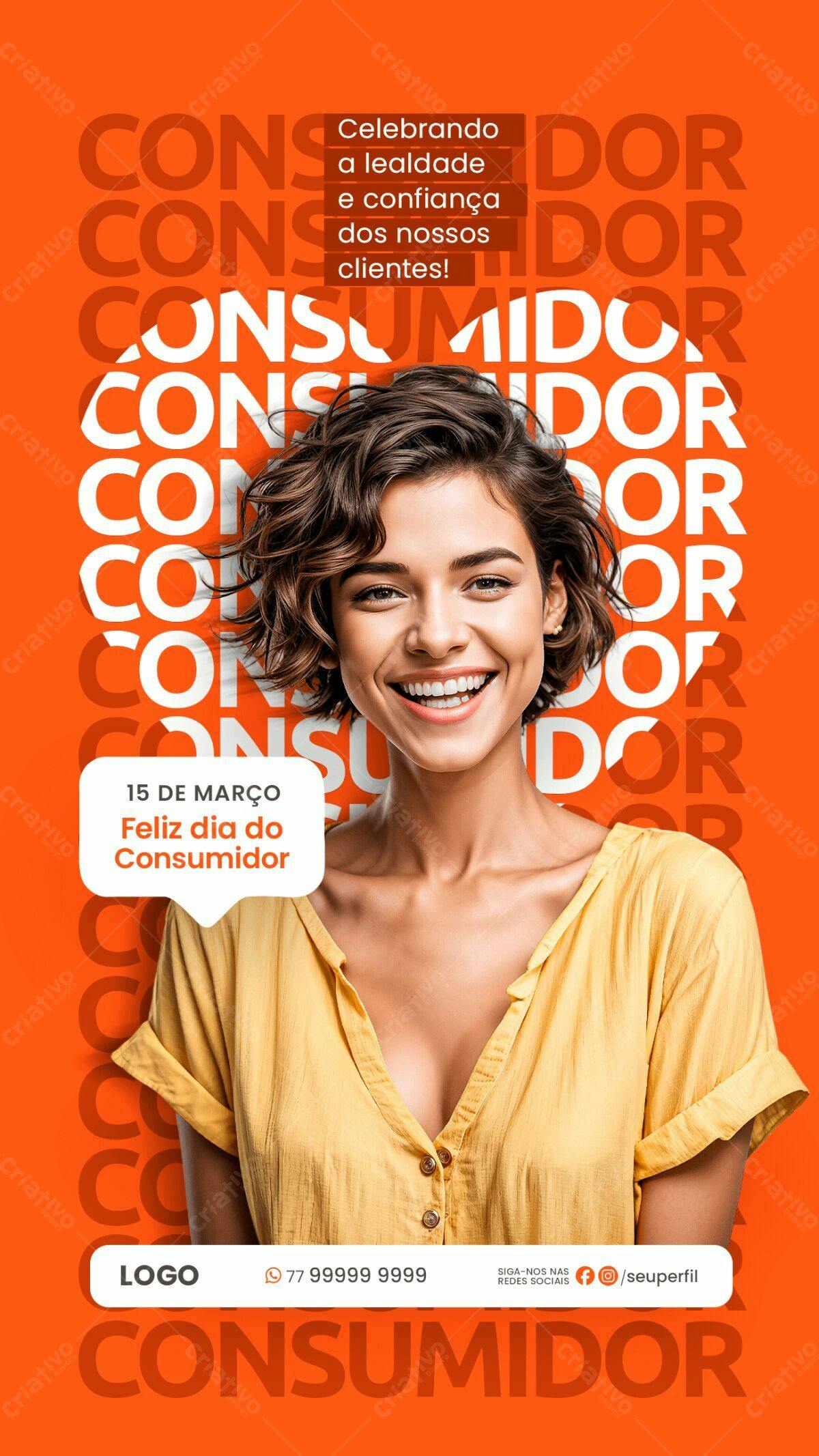 Flyer Dia do Consumidor PSD Editável