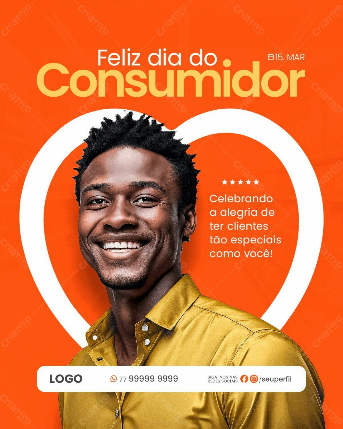 Flyer Dia do Consumidor PSD Editável