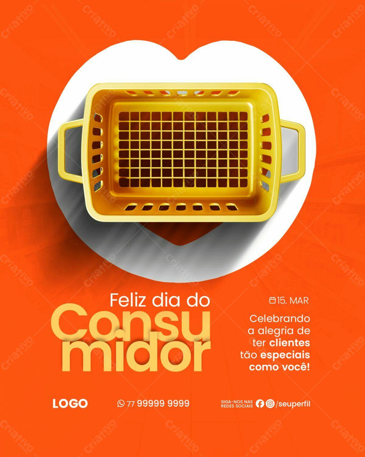 Flyer Dia do Consumidor PSD Editável