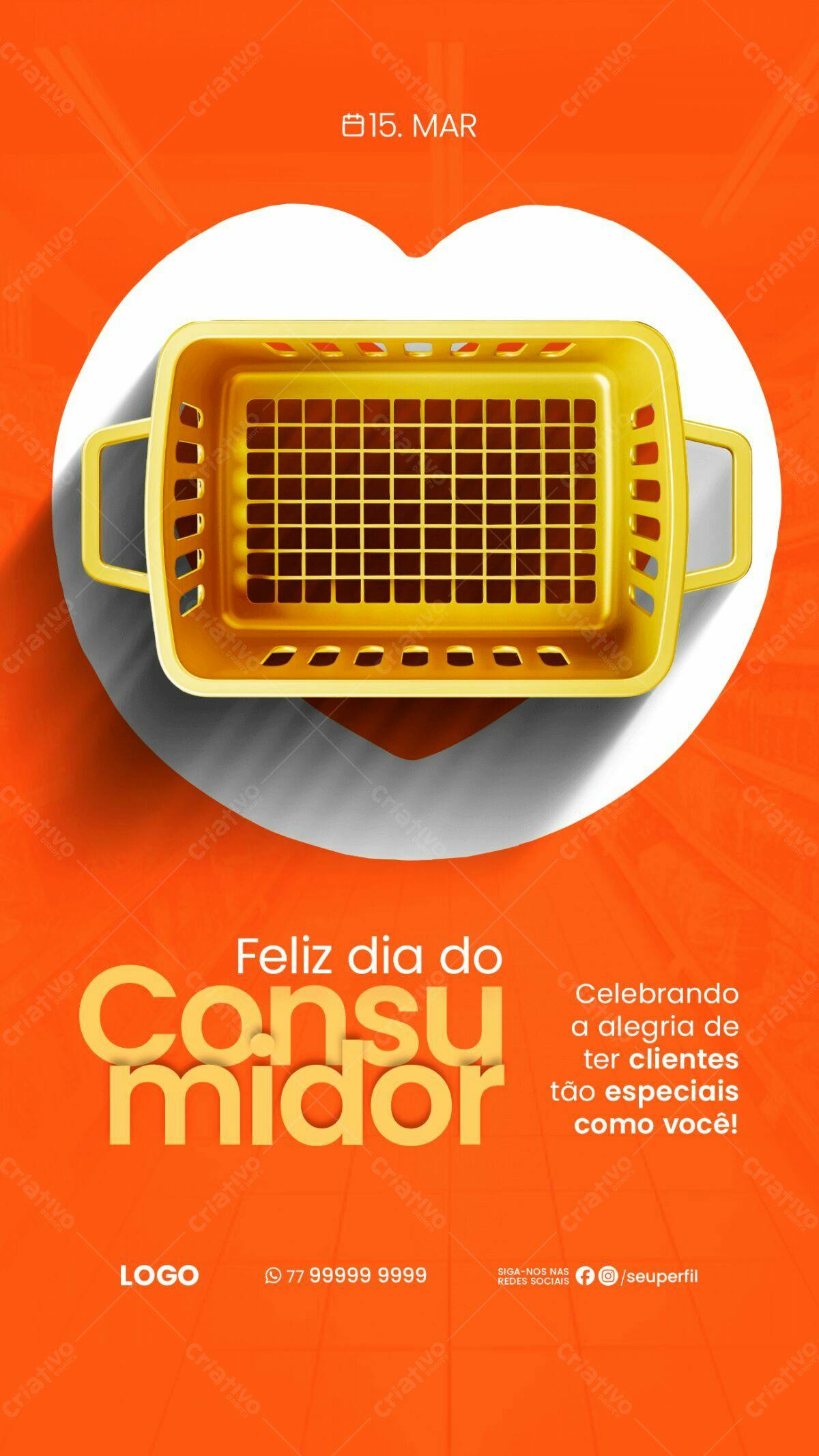 Flyer Dia do Consumidor PSD Editável
