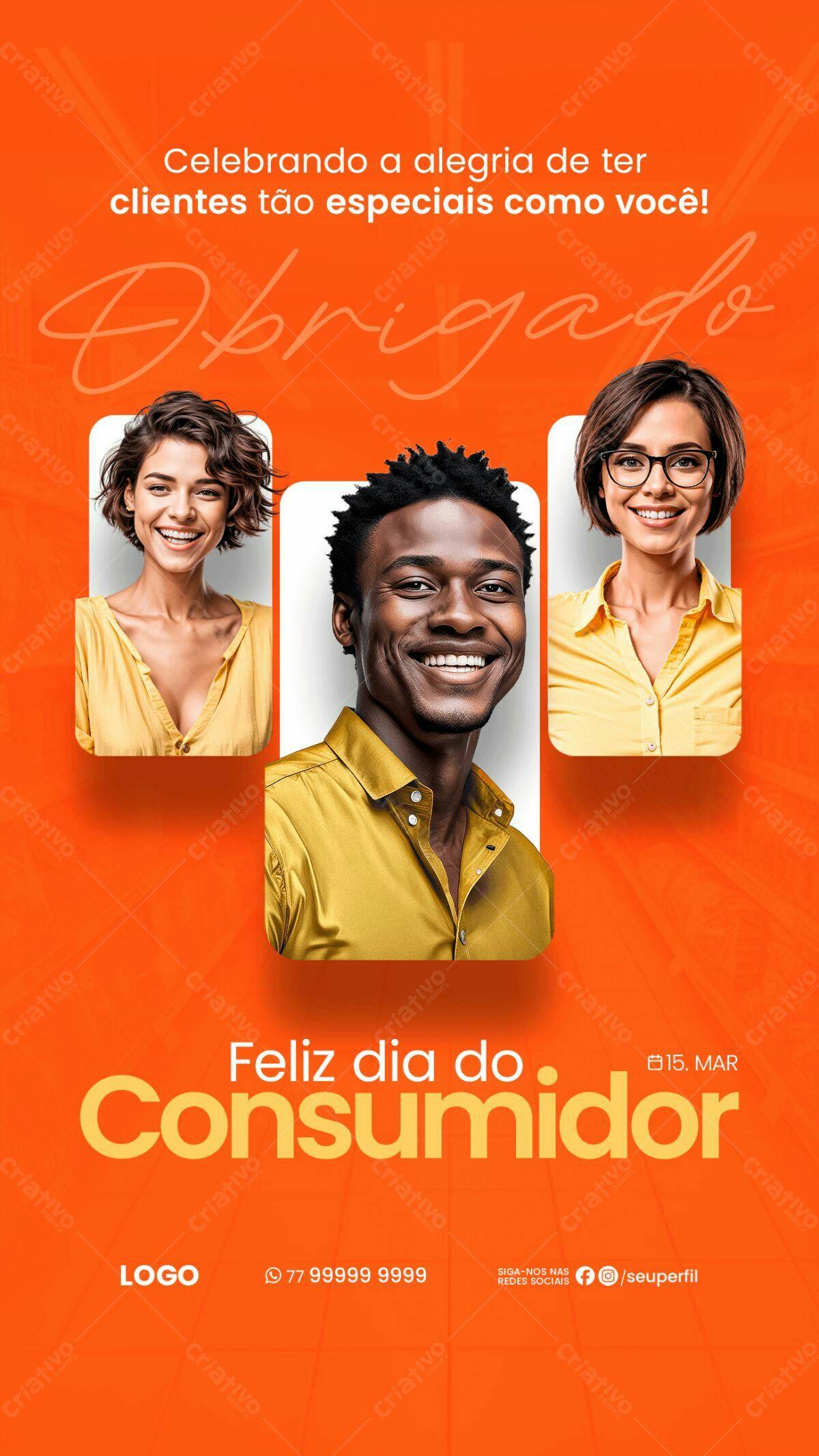 Flyer Dia do Consumidor PSD Editável