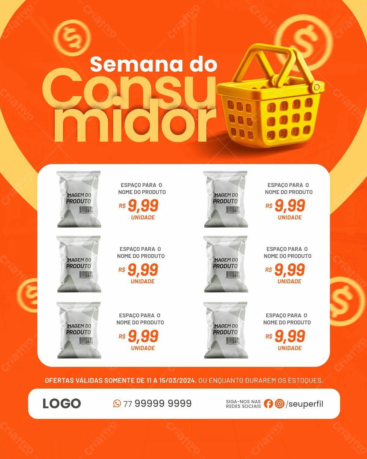 Flyer Semana do Consumidor PSD Editável