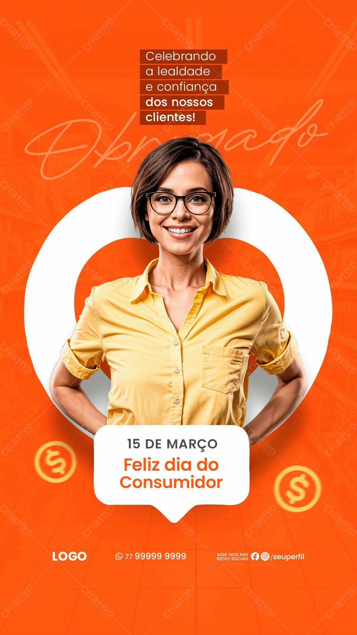 Flyer Dia do Consumidor PSD Editável