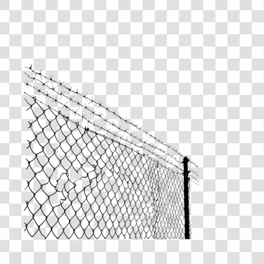 Icone Cerca Arame Farpado PNG com fundo transparente