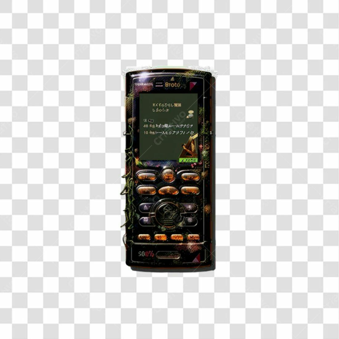 Icone Celular Vintage PNG com fundo transparente