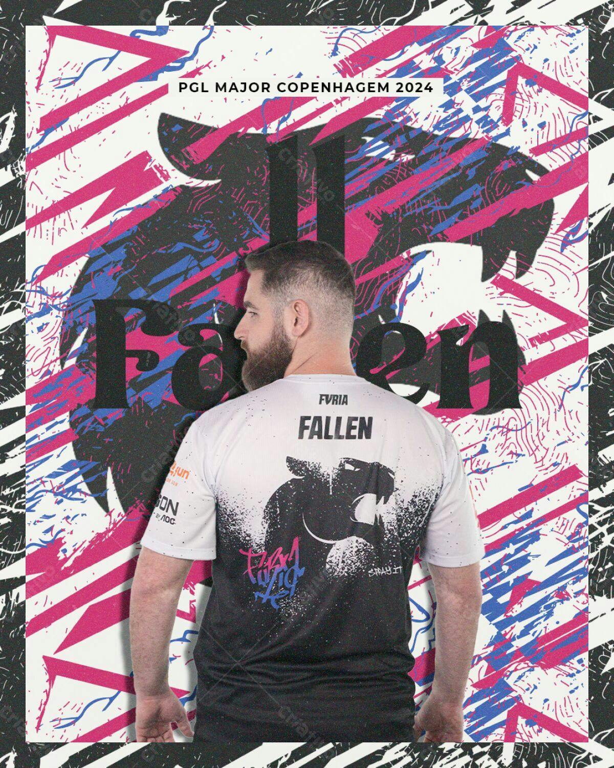 Camiseta PGL Major Copenhagen 2024 PSD Editável