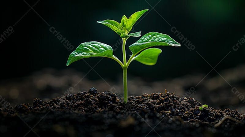 Designerdamissao a young plant sprouting from the dark soil wit d 1f 66413 58f 6 4e 8f bd 01 81505a 01790a