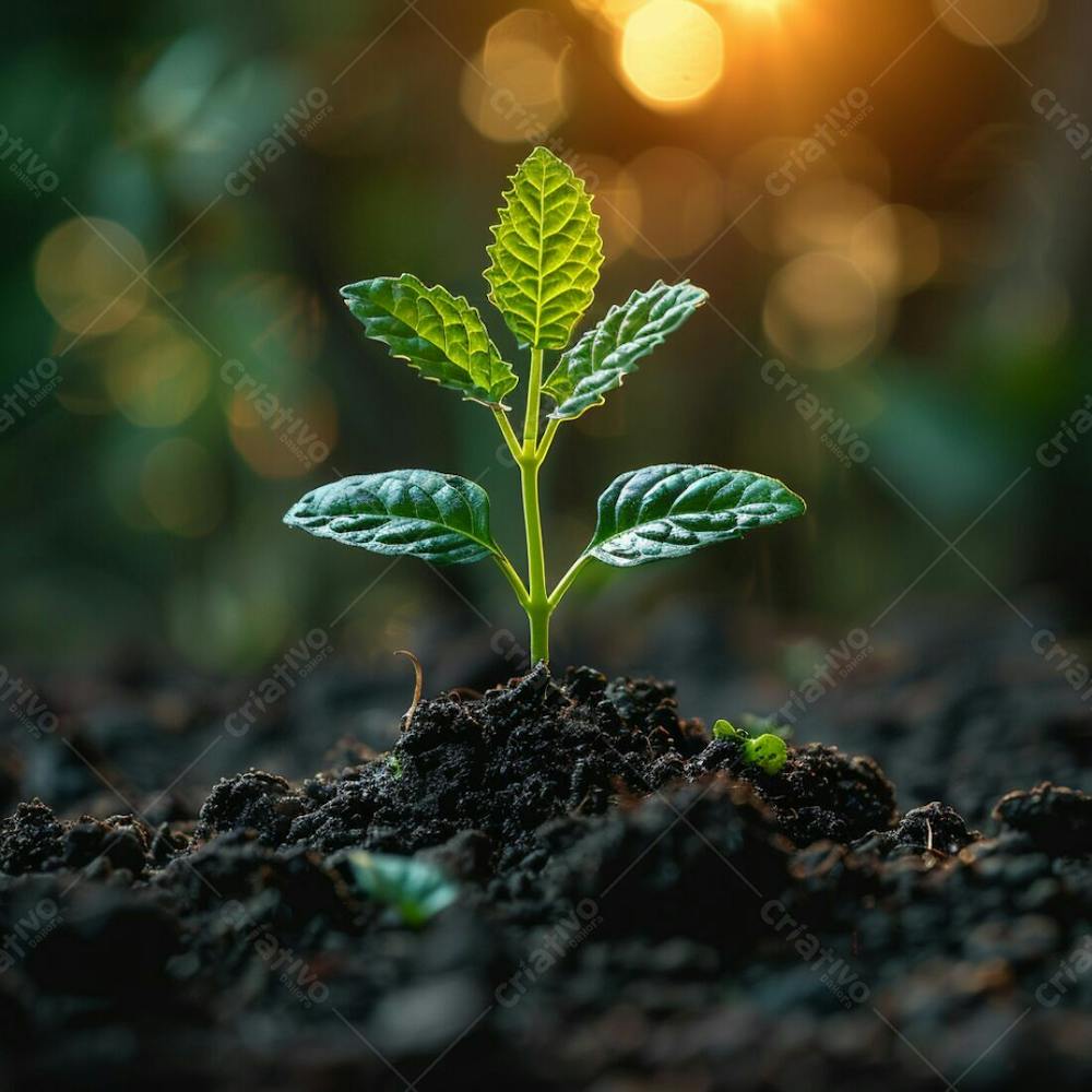 Designerdamissao 4K Photo Of A Small Plant Sprouting From The S 4191C ...