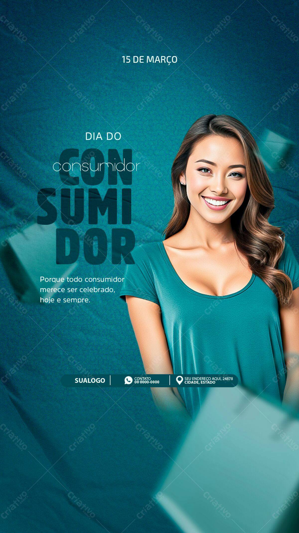 Flyer Dia do Consumidor PSD Editável