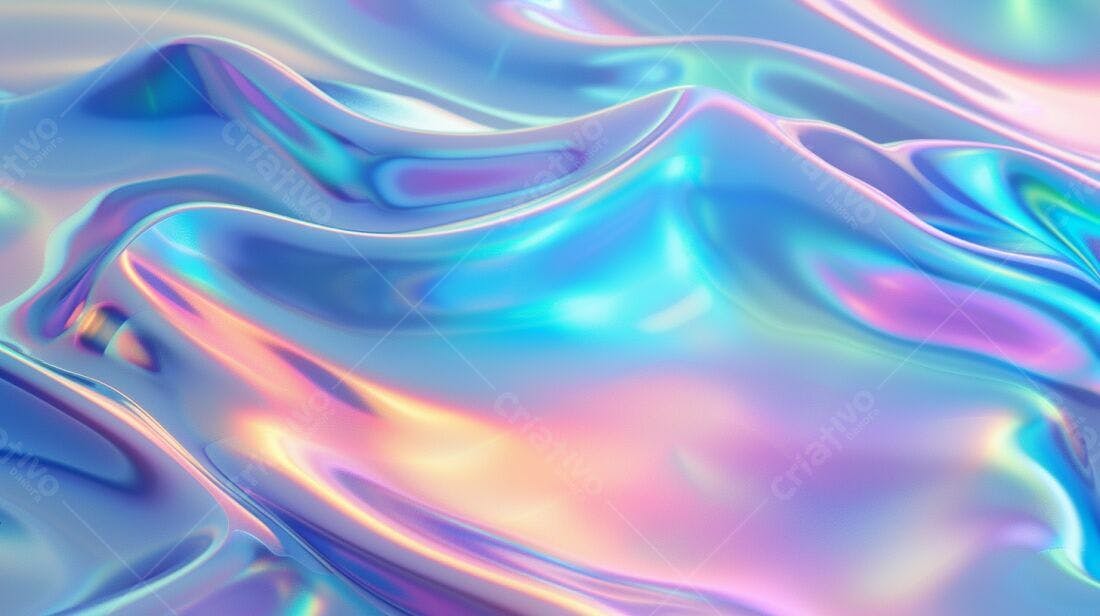 Fluxo Iridiscente Cores Pastel