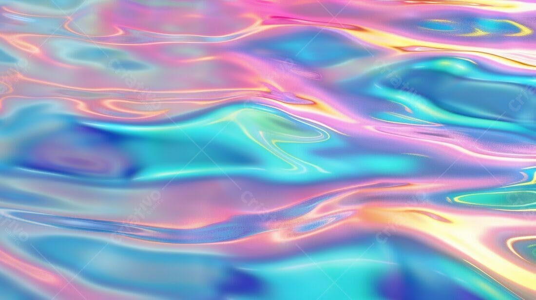 Fluxo Pastel Arco-íris Abstrato