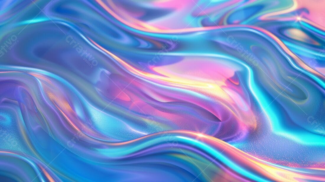 Fluido iridiscente cores vibrantes