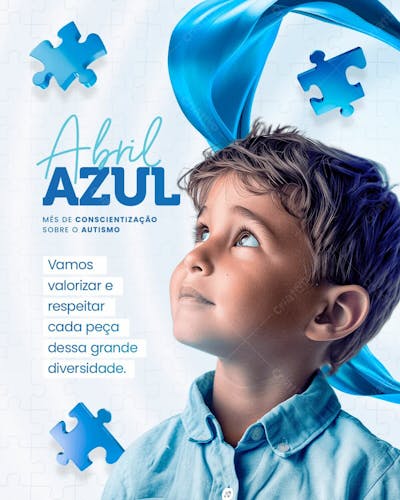 ABRIL AZUL - Mês de Conscientização sobre o Autismo