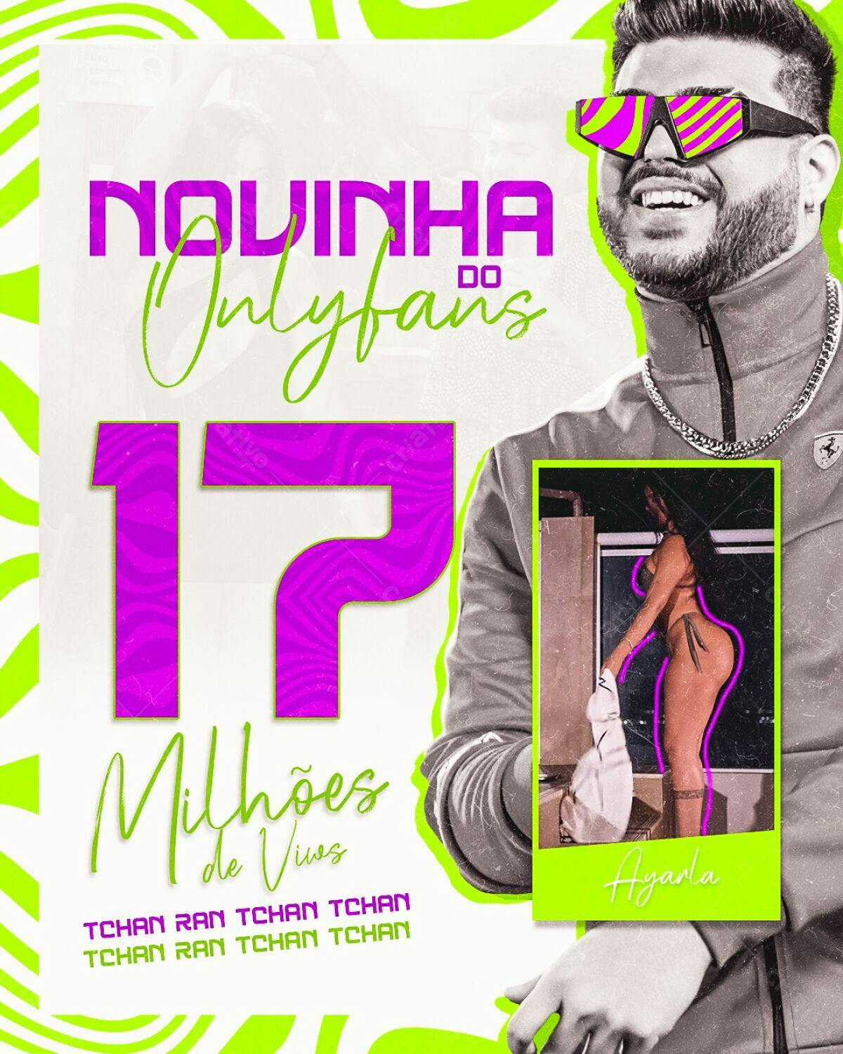 Flyer Anúncio OnlyFans 15 Milhões de Views PSD Editável