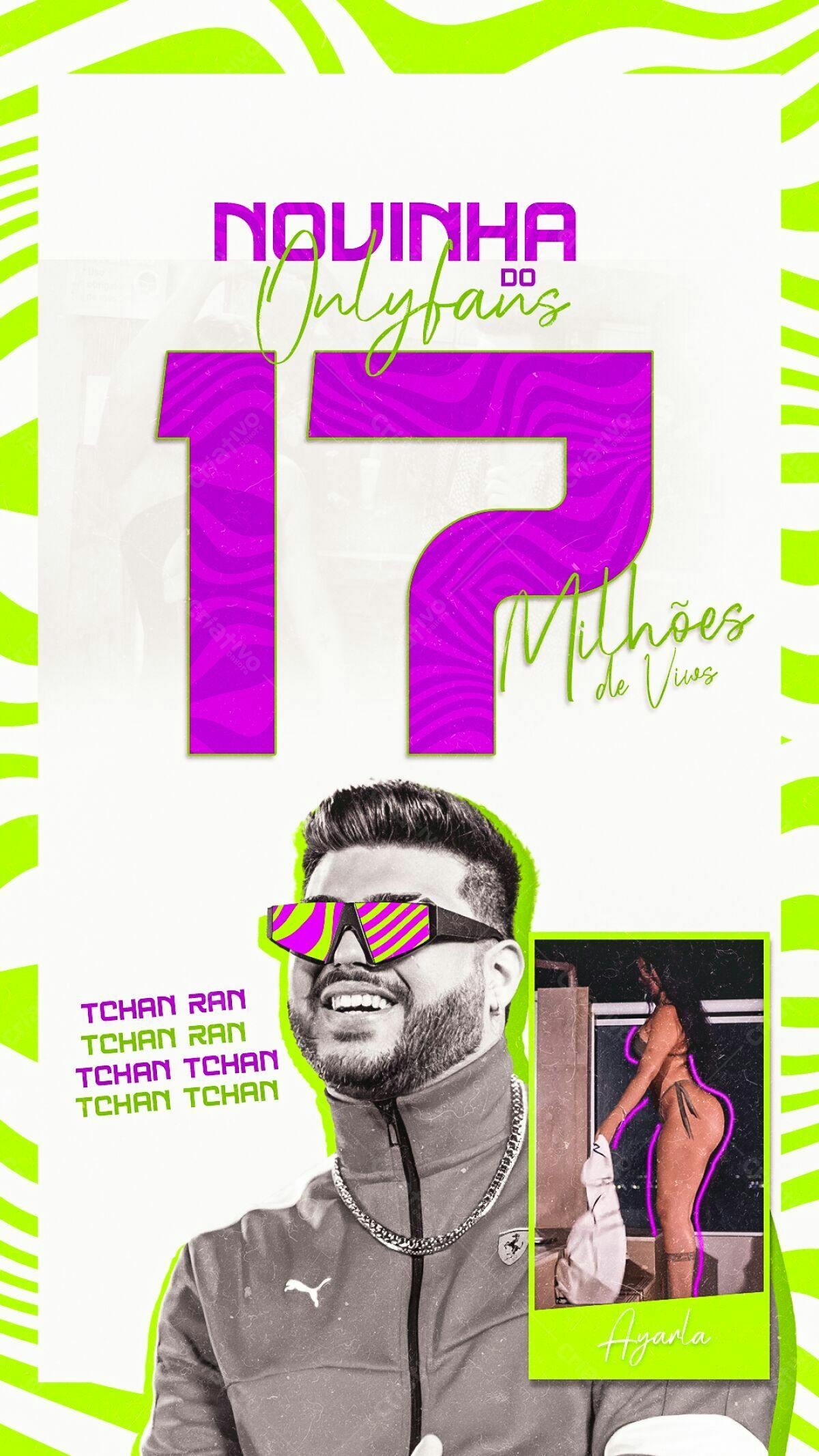 Flyer Anúncio 12 Milhões de Views OnlyFans PSD Editável