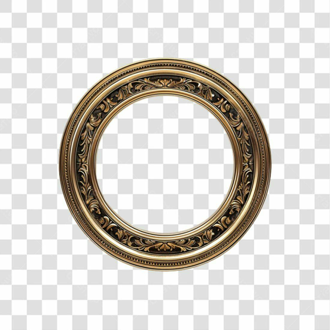 Moldura Circular PNG com fundo transparente