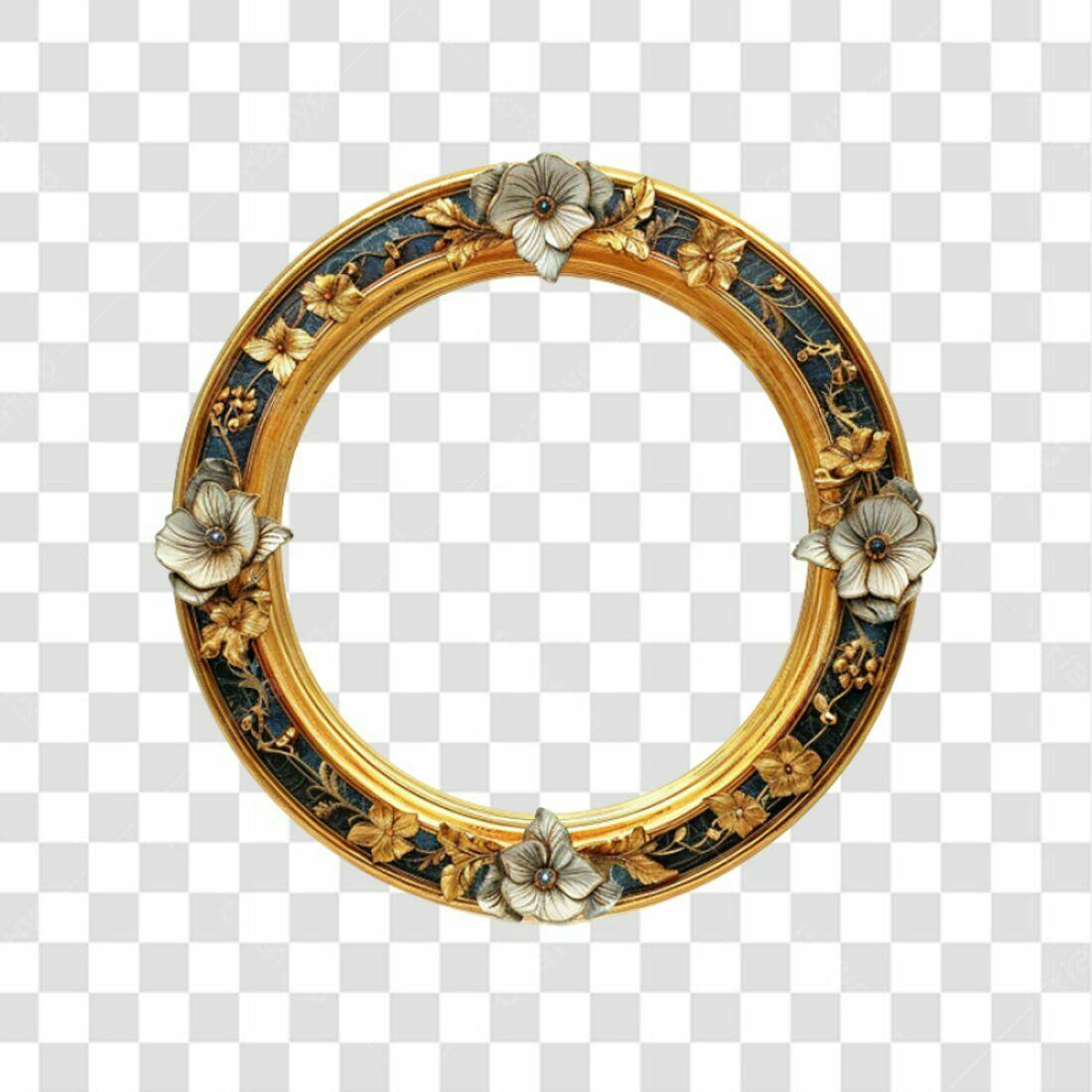 Moldura Circular PNG com fundo transparente
