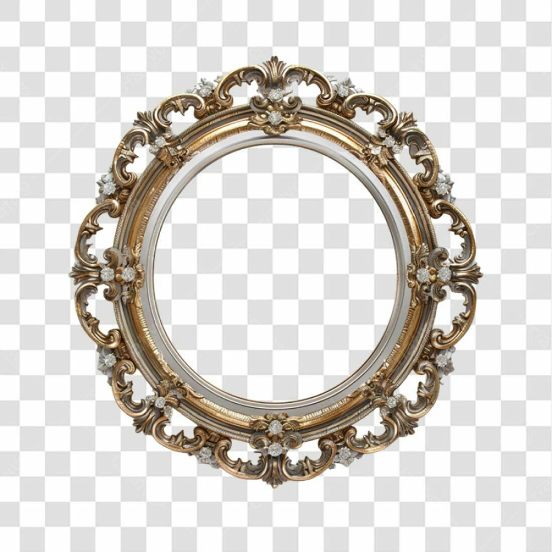 Moldura Circular PNG com fundo transparente