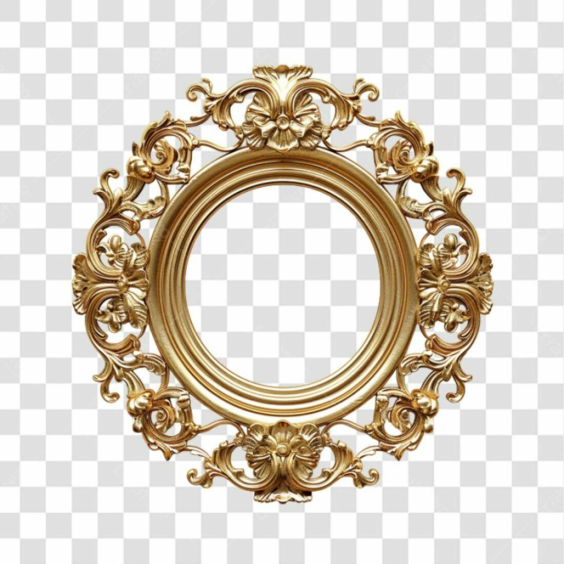 Moldura Circular PNG com fundo transparente