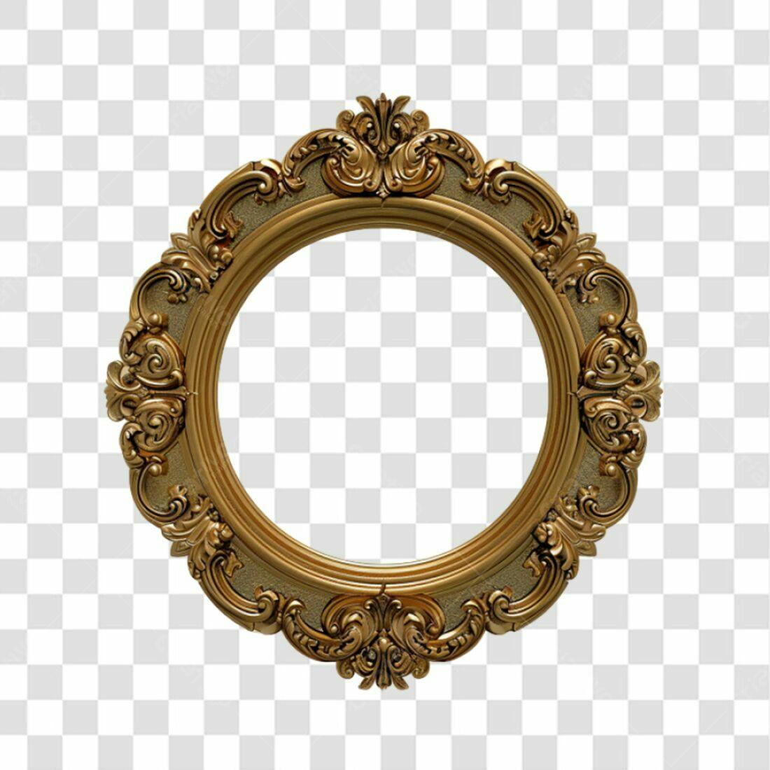 Moldura Circular PNG com fundo transparente