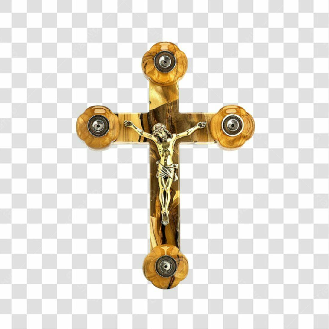 Icone Cruz Jesus Madeira PNG com fundo transparente