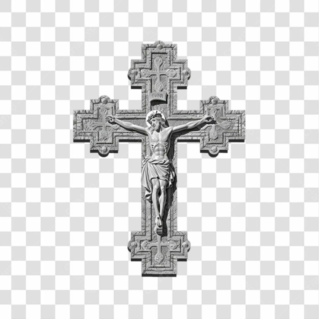 Icone Jesus na Cruz PNG com fundo transparente