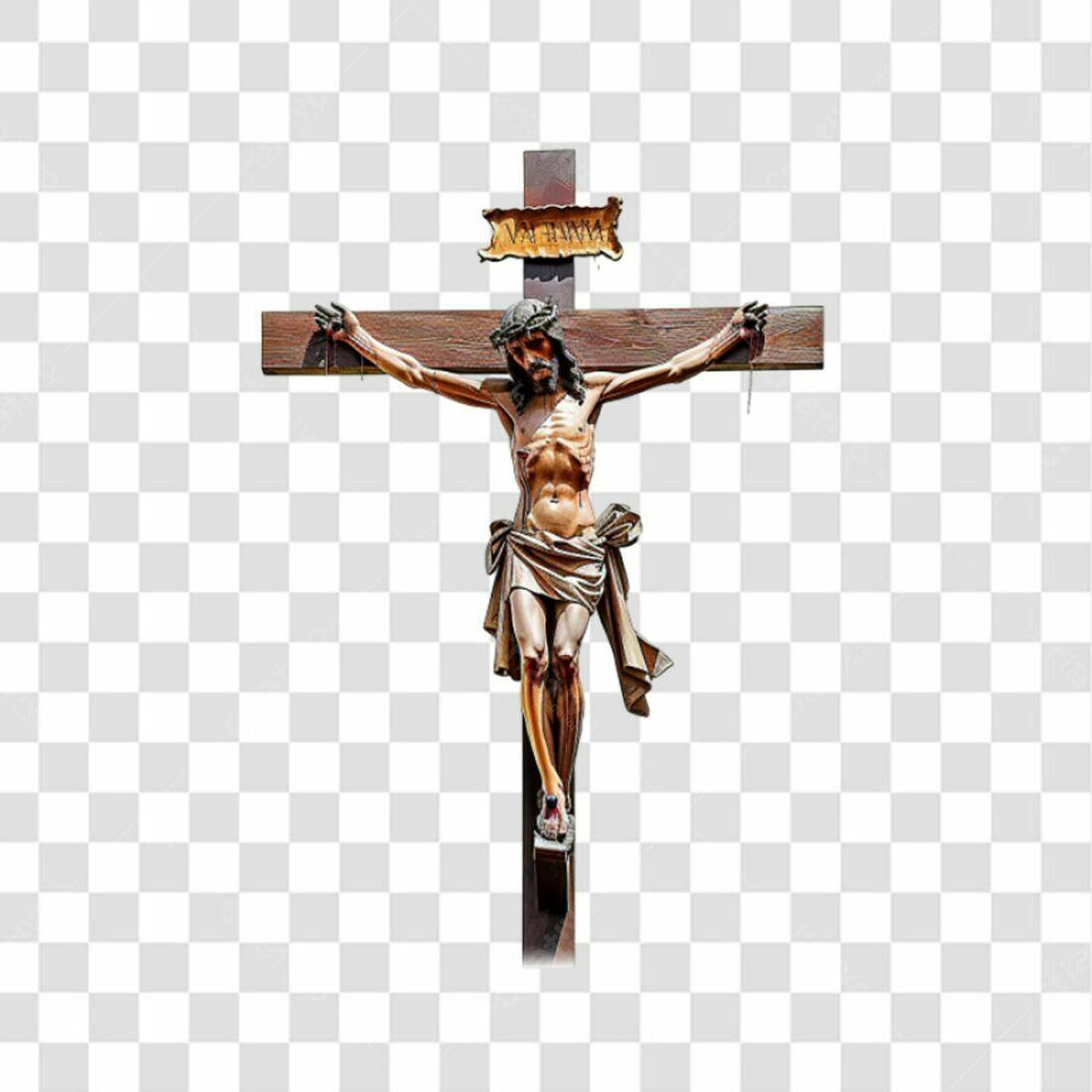 Icone Jesus na Cruz PNG com fundo transparente