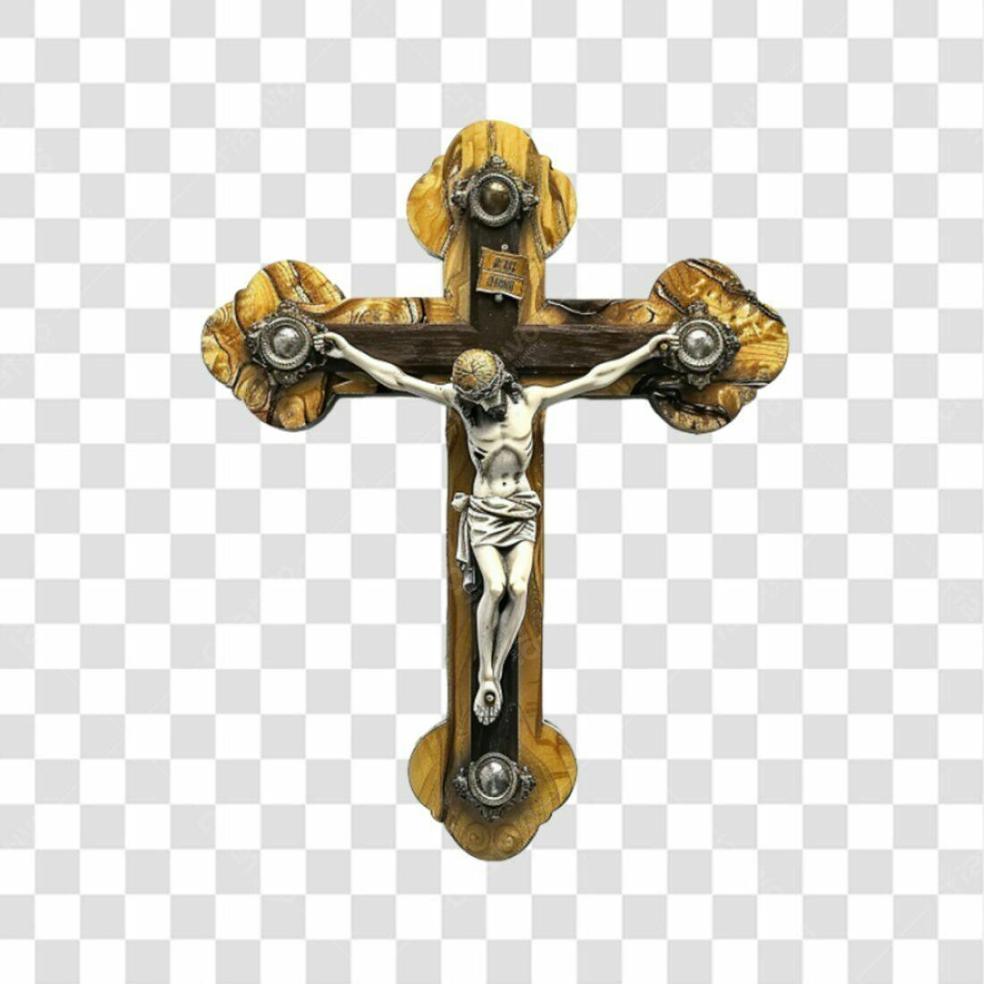 Icone Jesus na Cruz PNG com fundo transparente