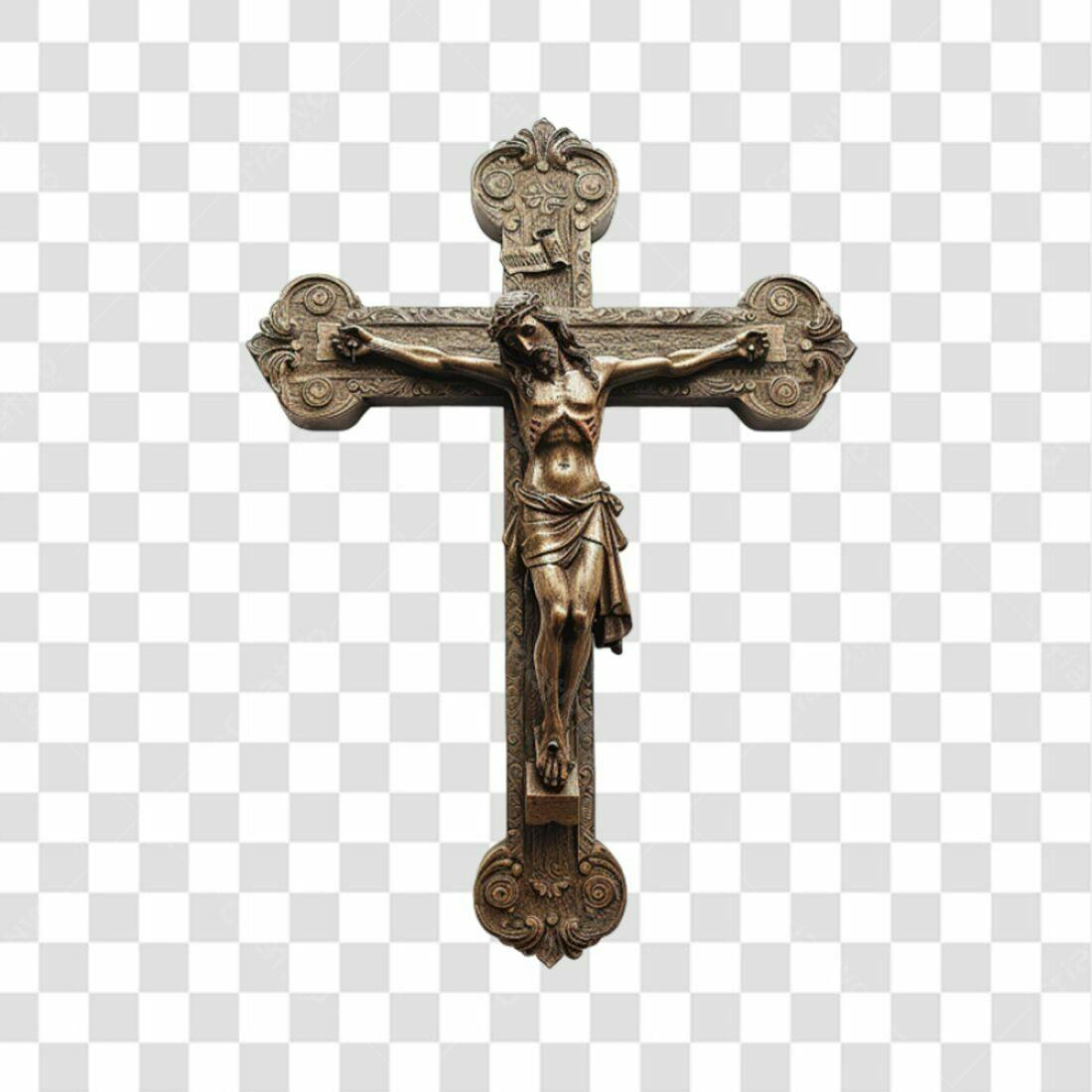 Icone Jesus na Cruz PNG com fundo transparente
