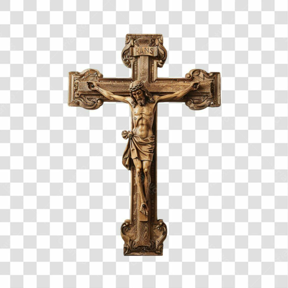 Icone Jesus na Cruz PNG com fundo transparente