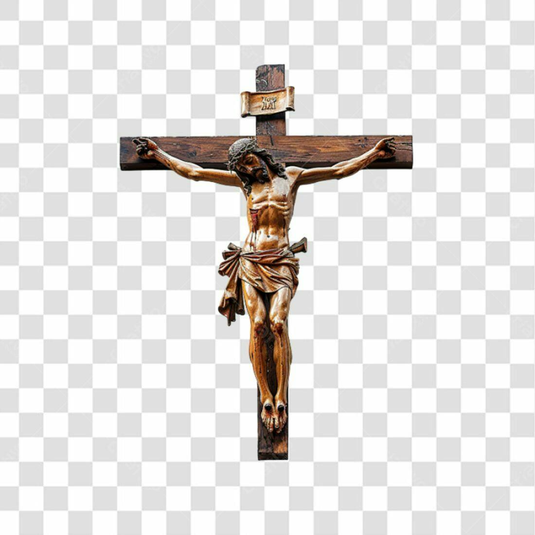 Icone Jesus Cristo na Cruz PNG com fundo transparente