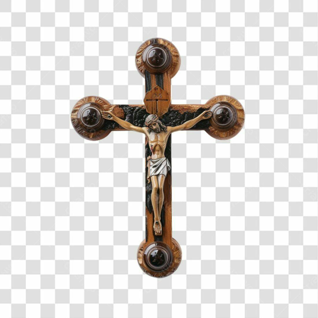 Icone Jesus Cristo Madeira PNG com fundo transparente
