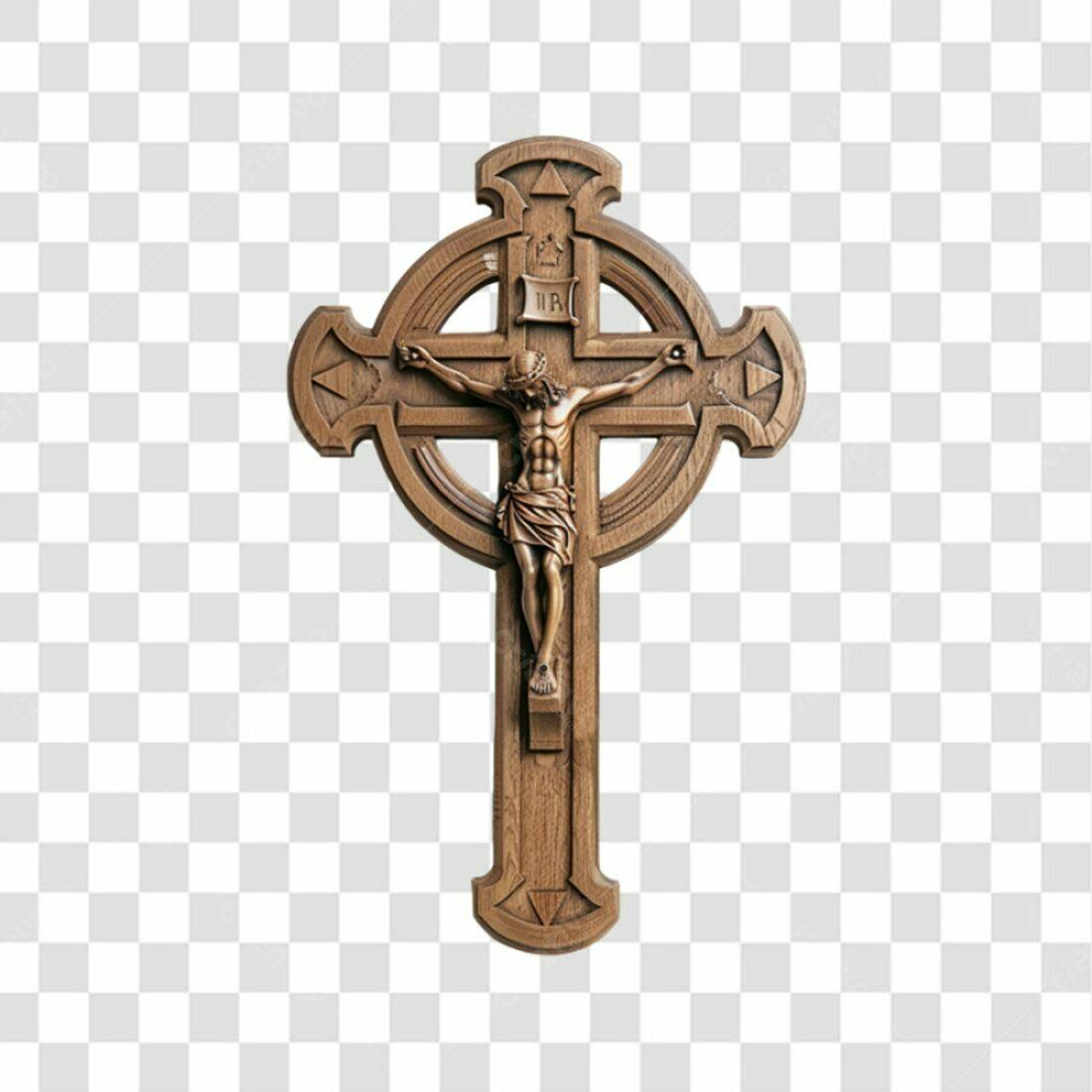 Icone Cruz Jesus PNG com fundo transparente